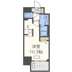 西長堀駅 徒歩5分 15階の物件間取画像